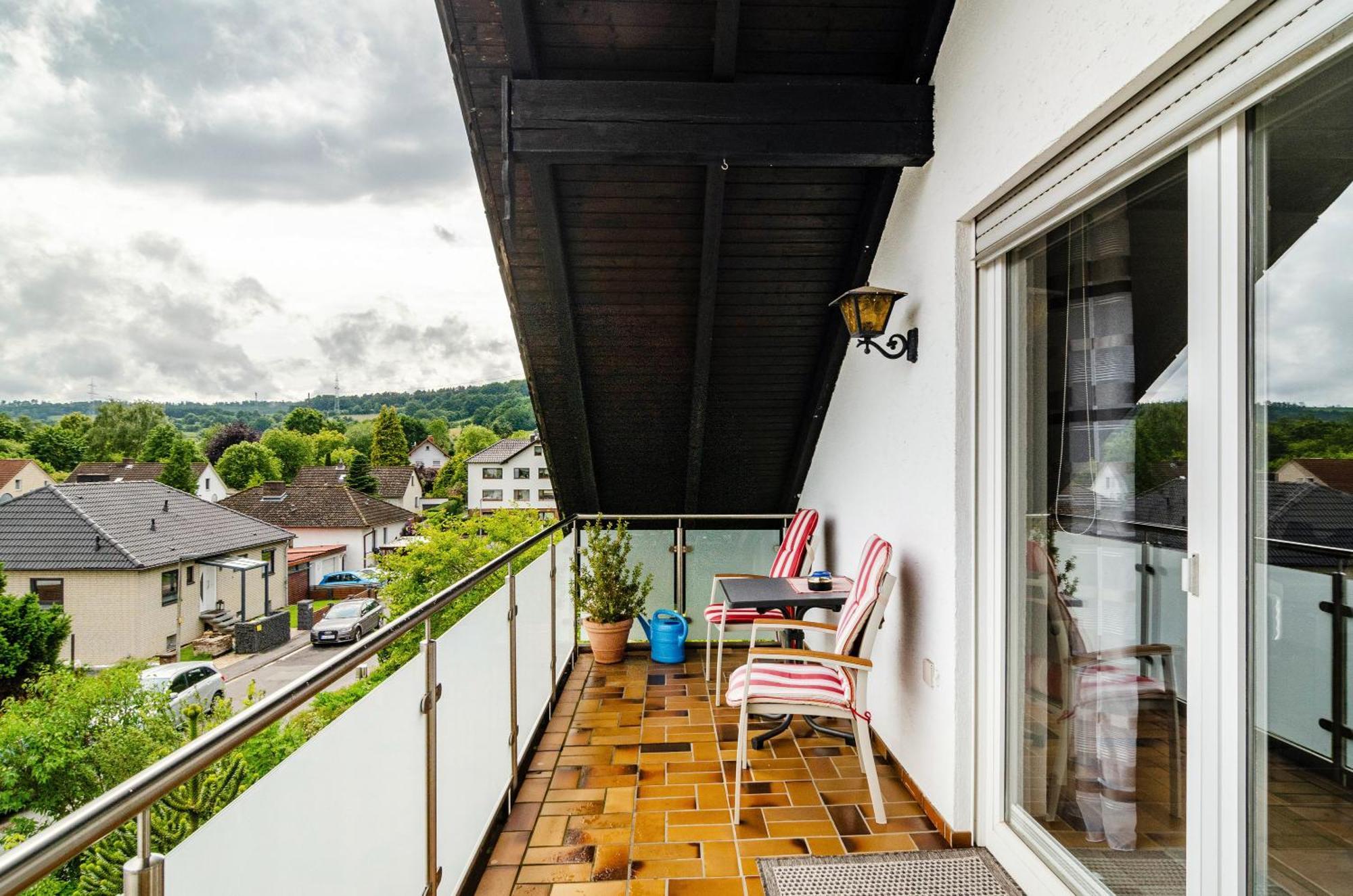 Ferienwohnung Am Rehwinkel Fuldatal Bagian luar foto